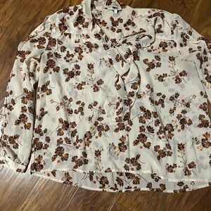 Floral Cream Blouse